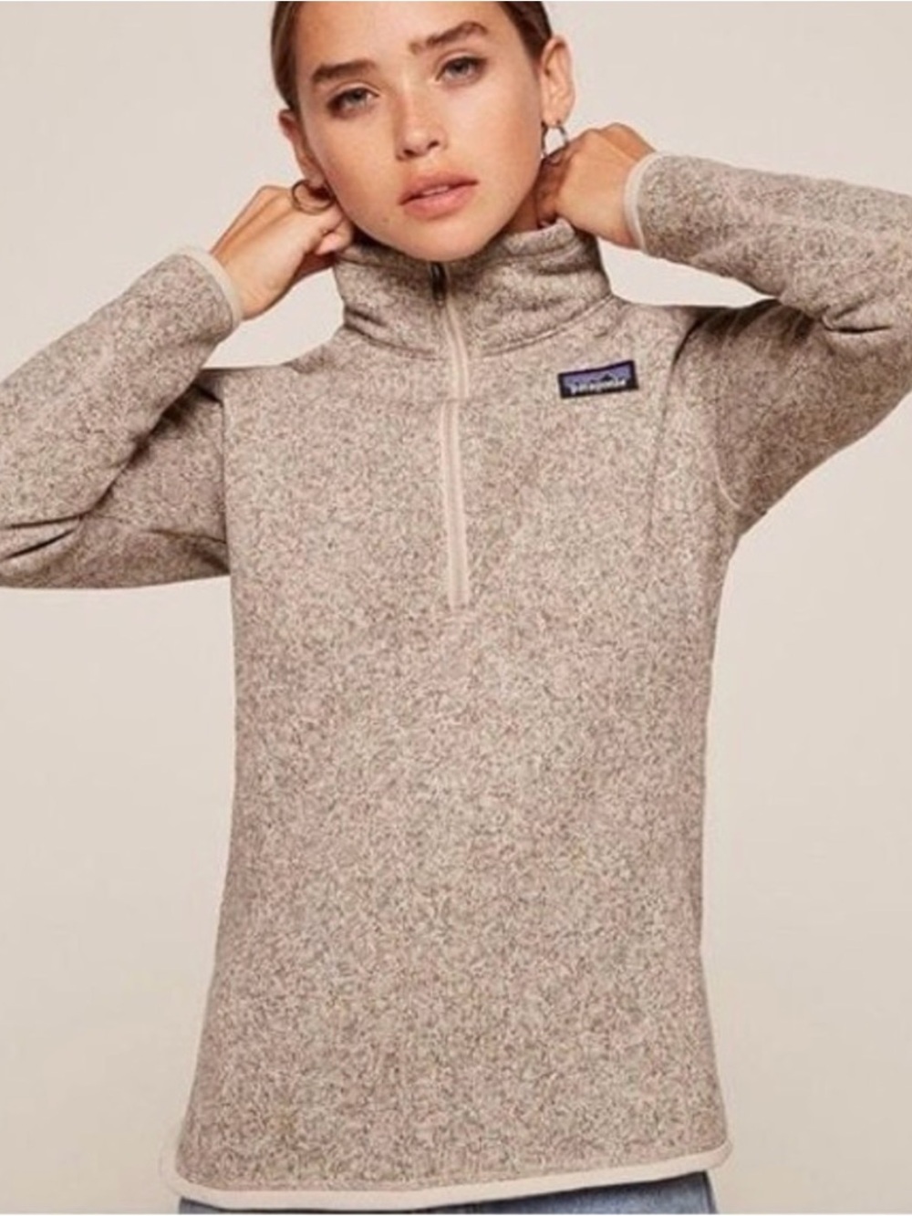 Patagonia Better Sweater Oatmeal Quarter-Zip